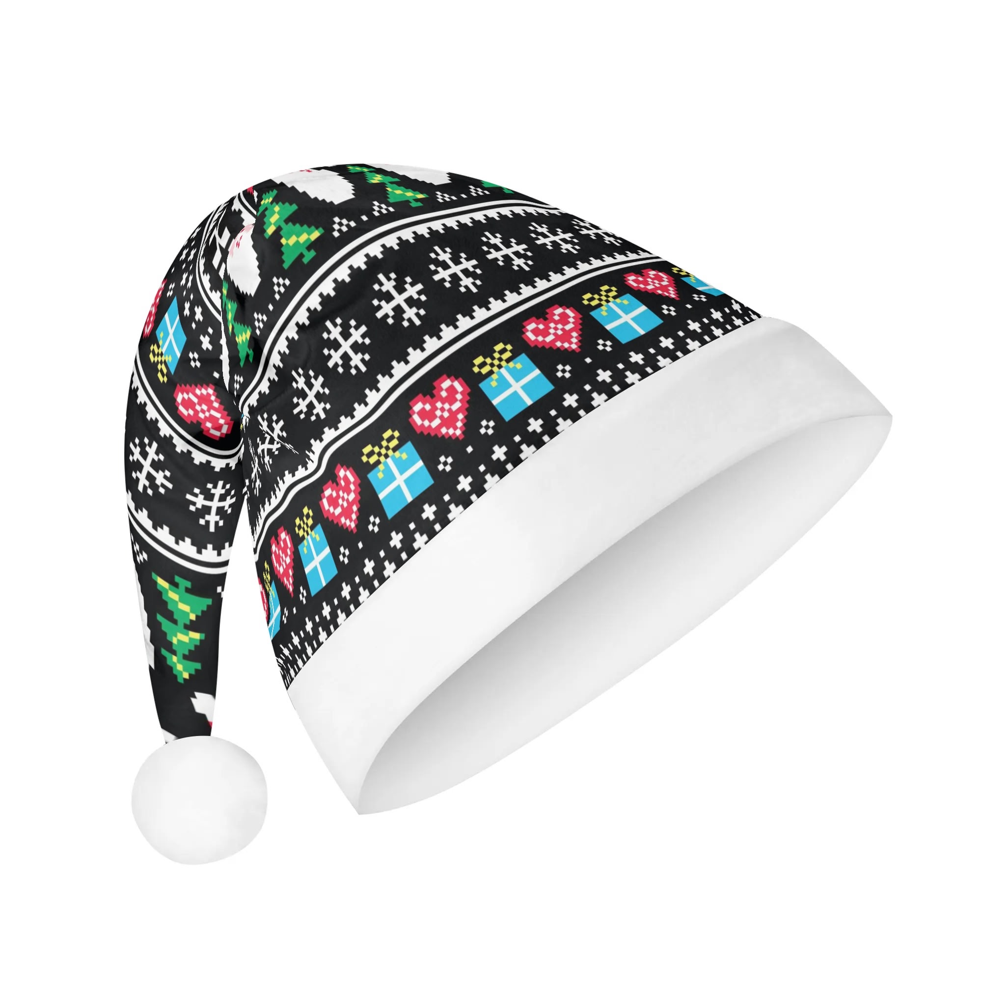 All Over Print Unisex Christmas Santa Hats - Image 3