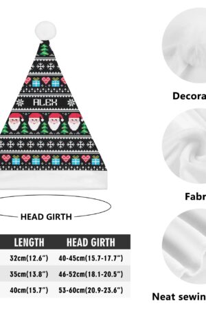 All Over Print Unisex Christmas Santa Hats