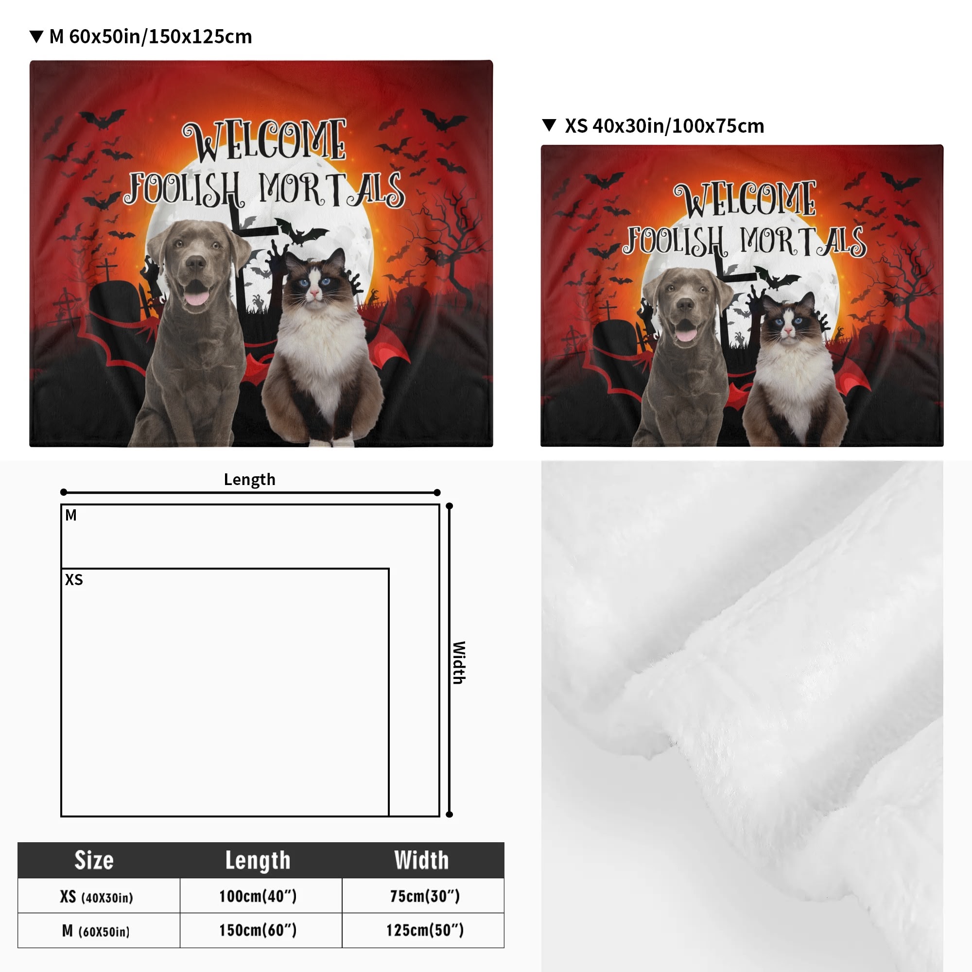 Pets Packable Flannel Blankets - Image 7