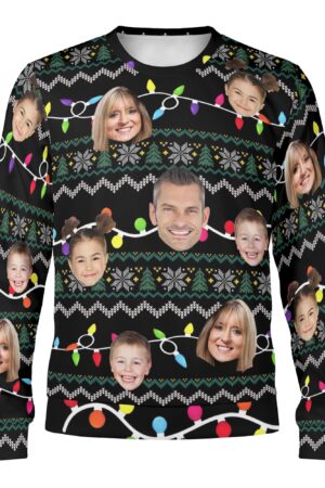 Unisex Custom Winter Christmas Pullover Sweatshirt