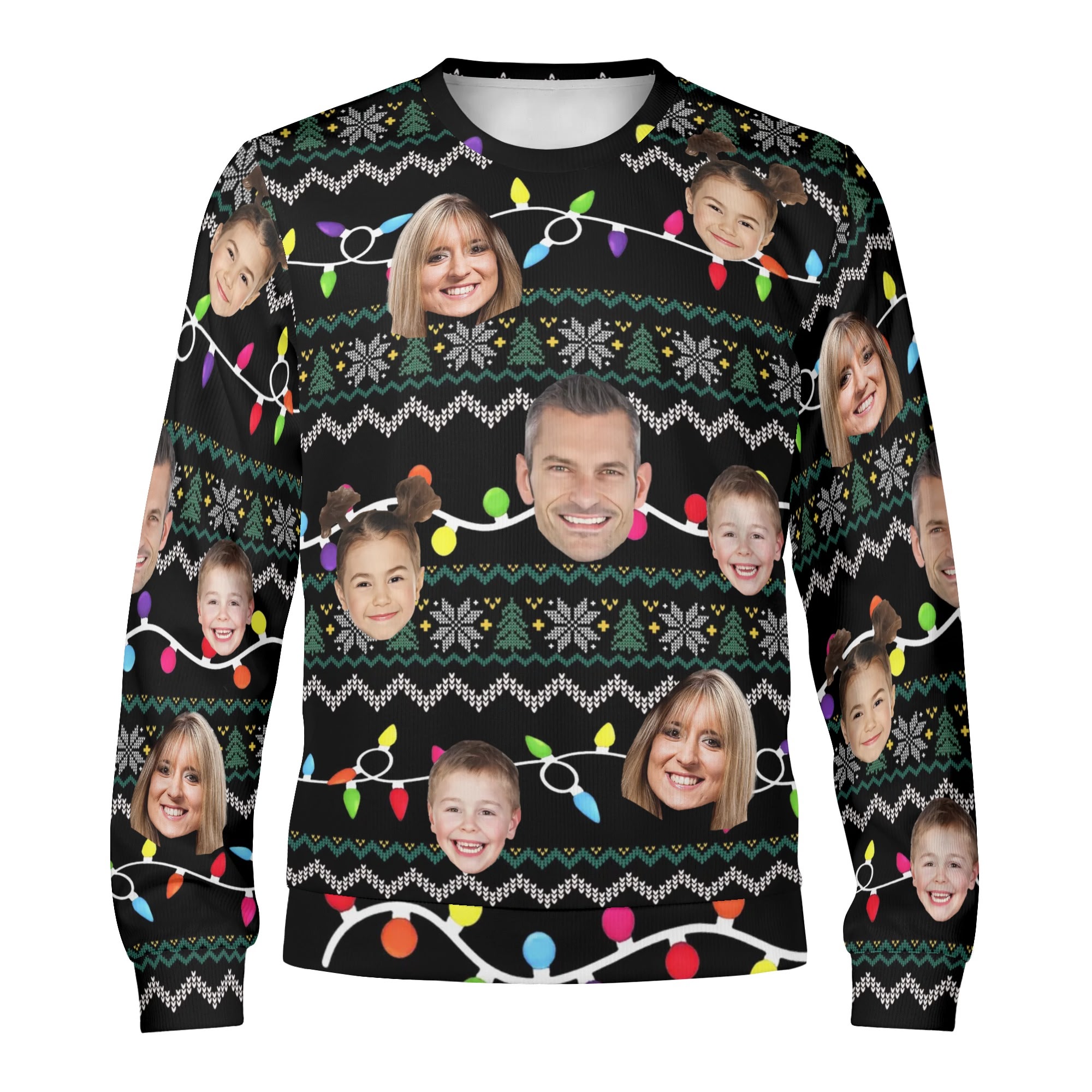 Unisex Custom Winter Christmas Pullover Sweatshirt - Image 2