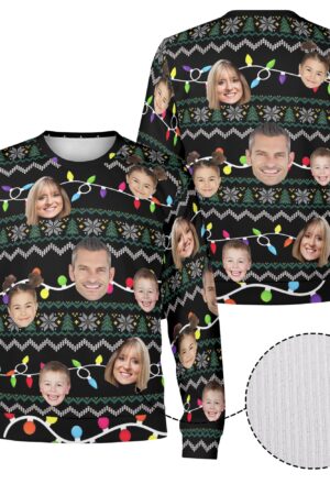 Unisex Custom Winter Christmas Pullover Sweatshirt
