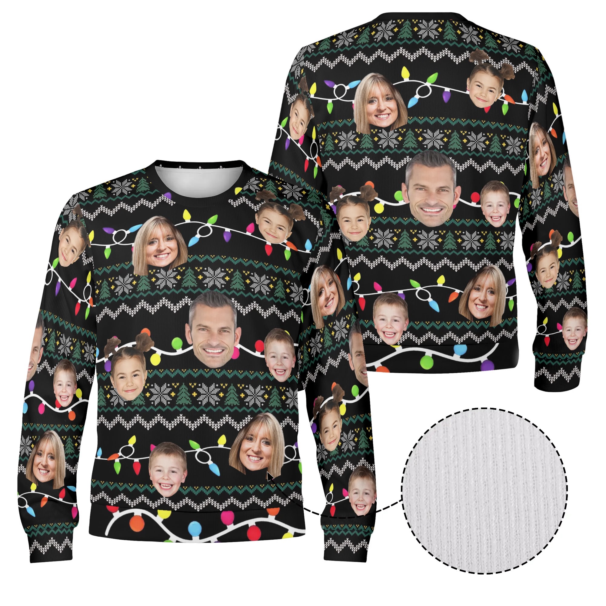 Unisex Custom Winter Christmas Pullover Sweatshirt - Image 4