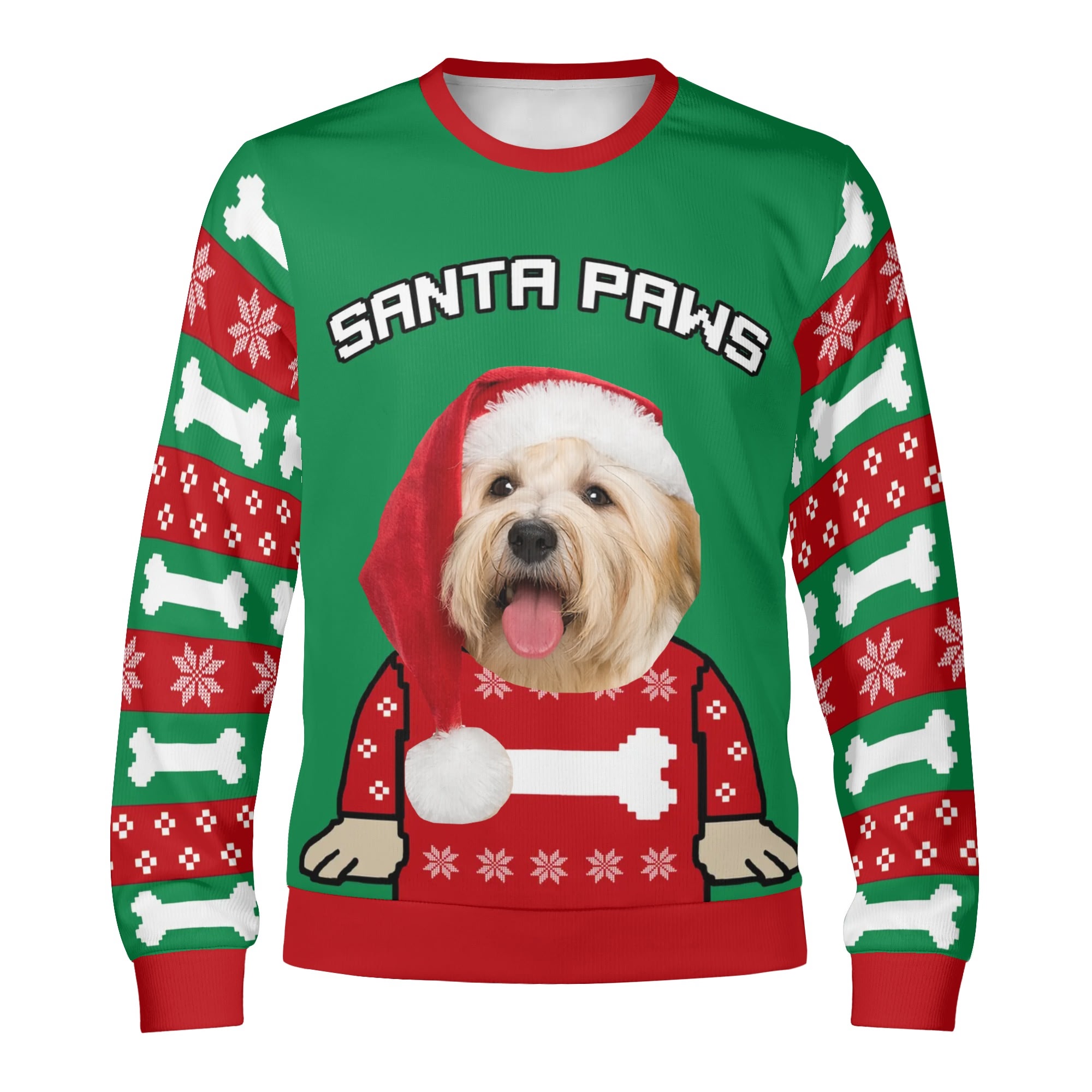 Unisex Custom Winter Christmas Pullover Sweatshirt - Image 2