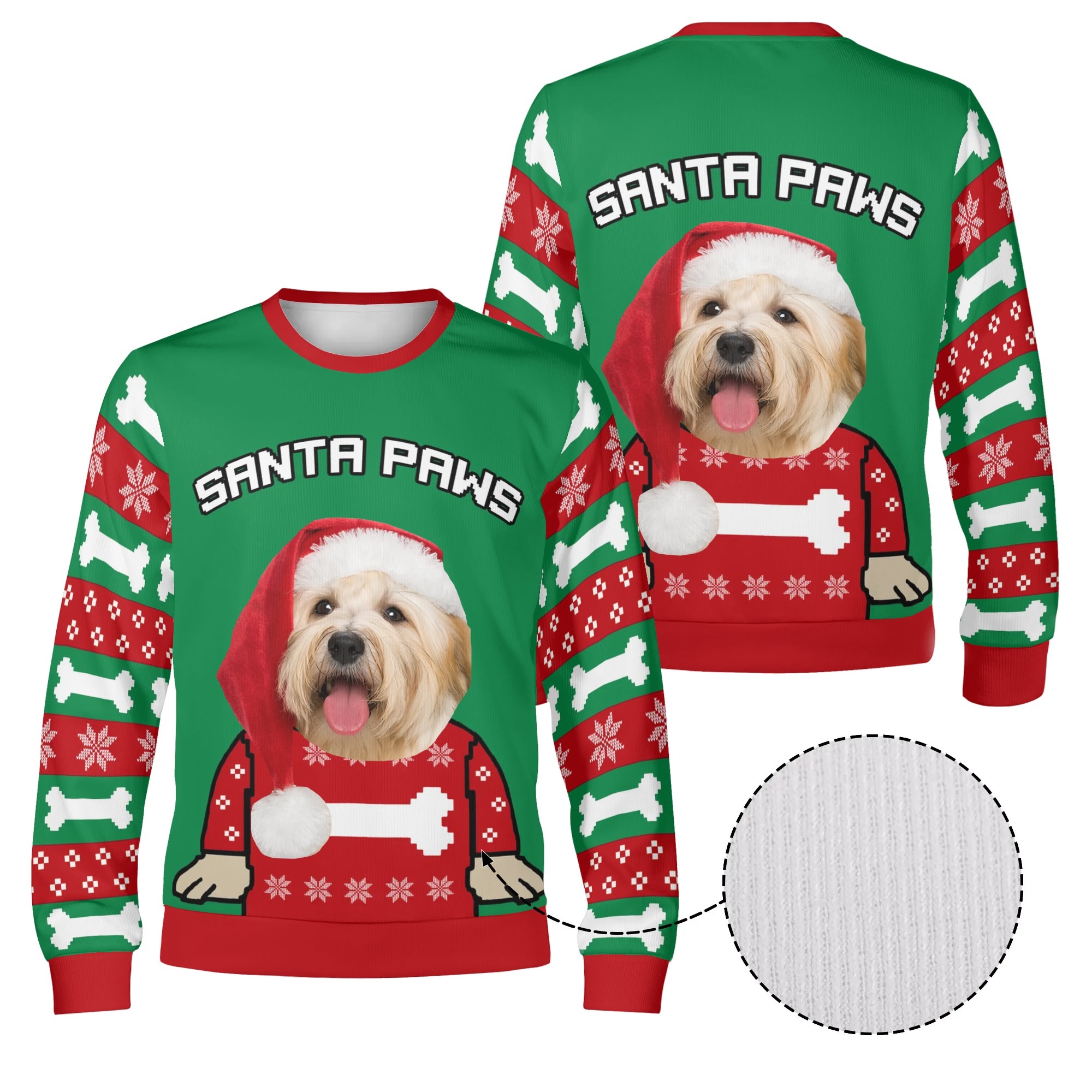 Unisex Custom Winter Christmas Pullover Sweatshirt - Image 4