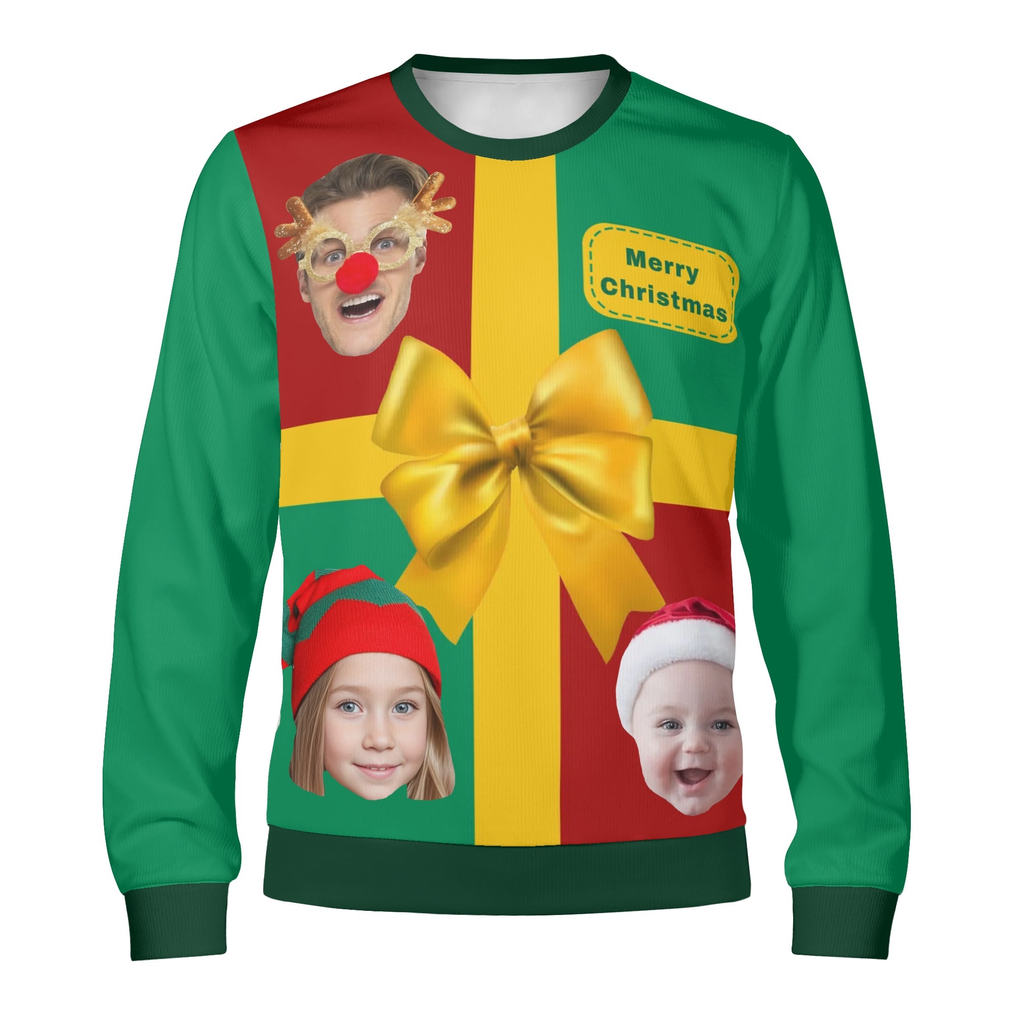Unisex Custom Winter Christmas Pullover Sweatshirt - Image 2