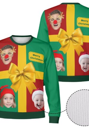 Unisex Custom Winter Christmas Pullover Sweatshirt