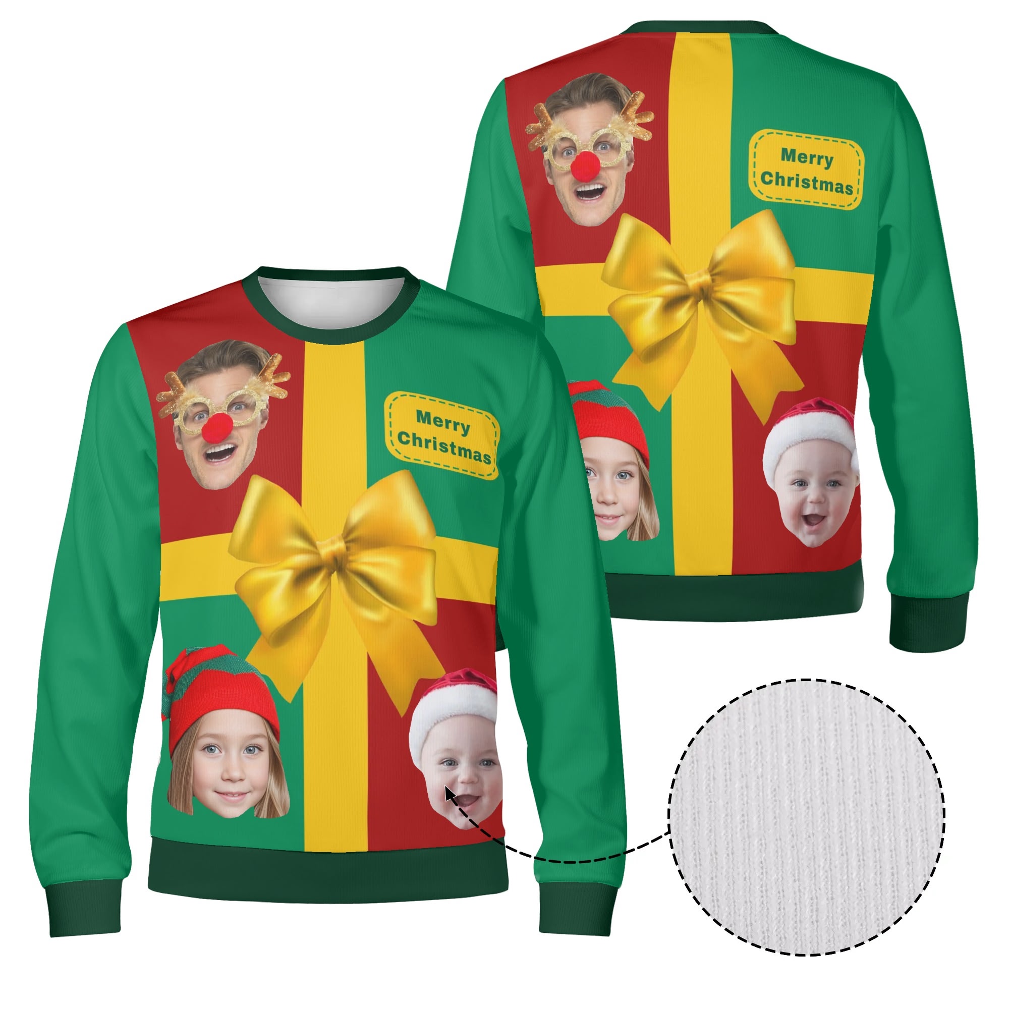 Unisex Custom Winter Christmas Pullover Sweatshirt - Image 4