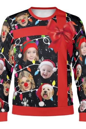 Unisex Custom Winter Christmas Pullover Sweatshirt