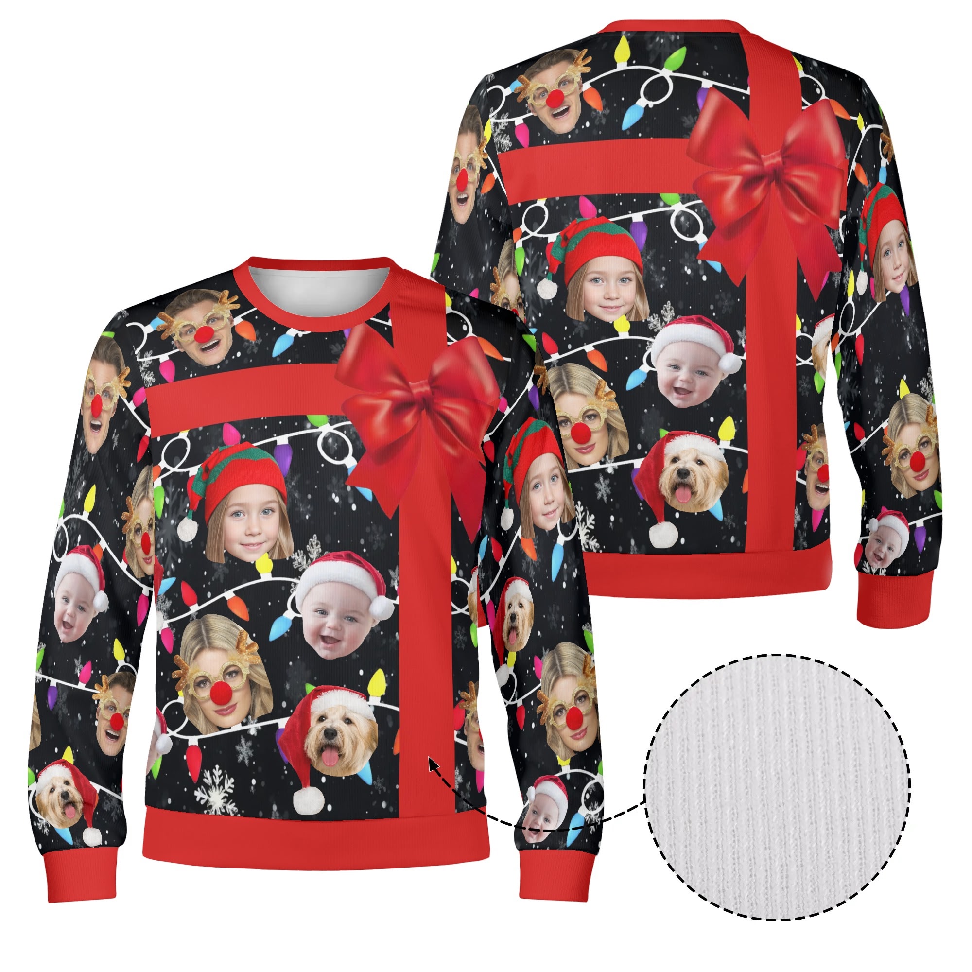Unisex Custom Winter Christmas Pullover Sweatshirt - Image 4