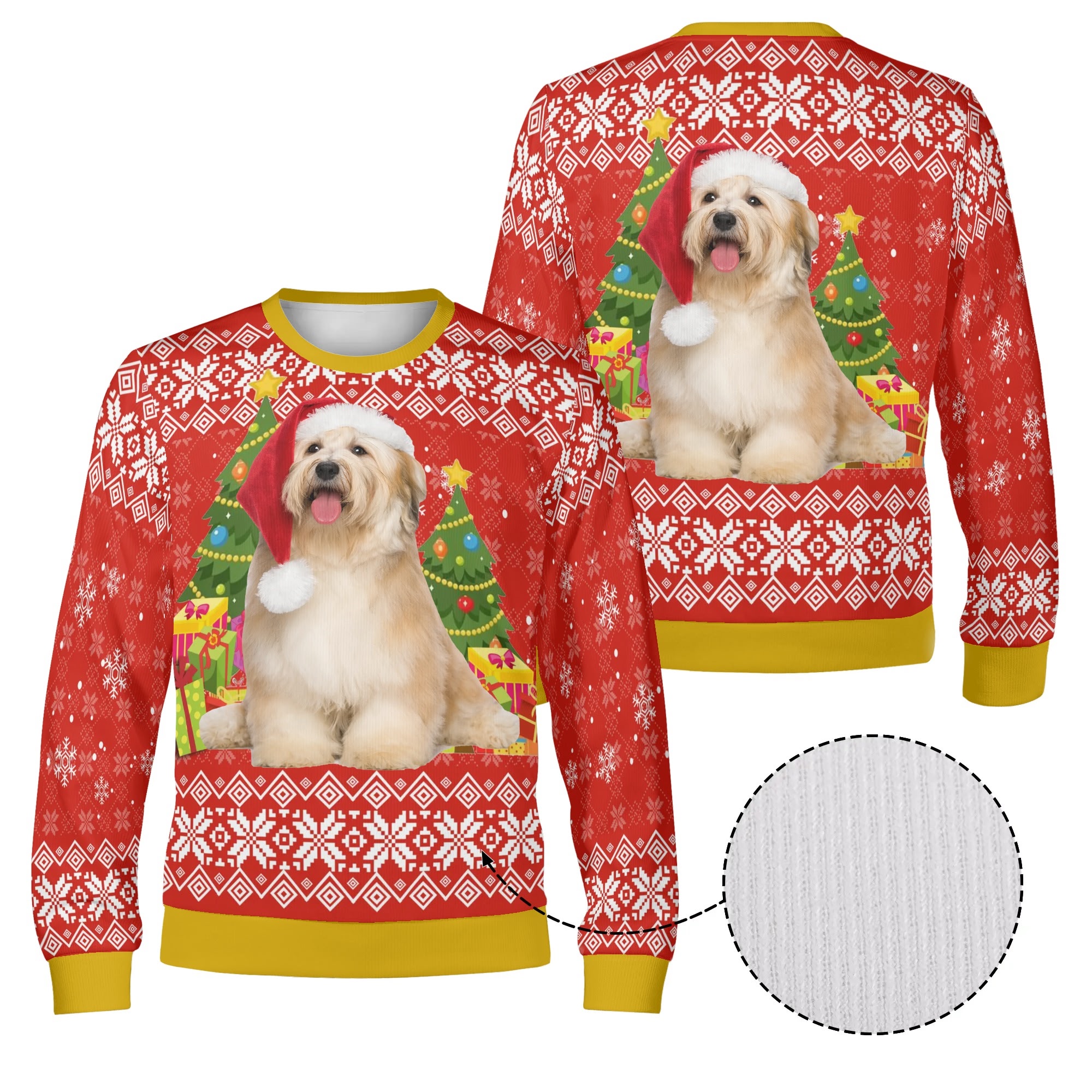 Unisex Custom Winter Christmas Pullover Sweatshirt - Image 4