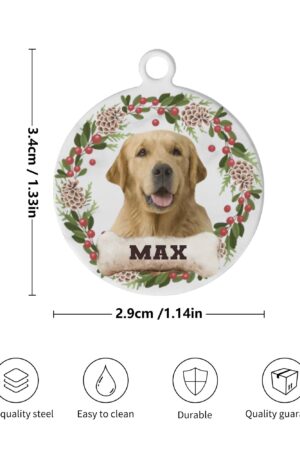 Personalized  Laser Metal Alloy Dog ID Tag