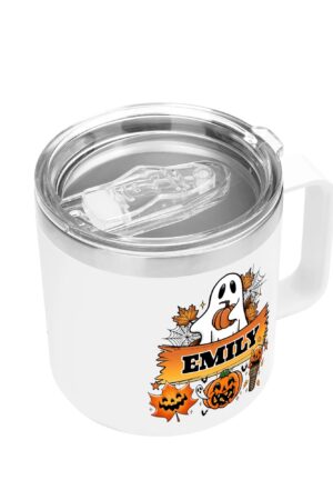 Personalized 14oz Stainless Steel Coffee Mug Coffee Cup with Lid and Handle