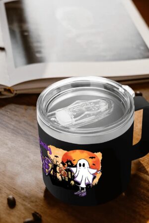 Personalized 14oz Stainless Steel Coffee Mug Coffee Cup with Lid and Handle