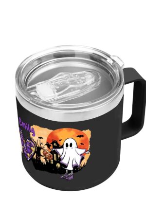 Personalized 14oz Stainless Steel Coffee Mug Coffee Cup with Lid and Handle