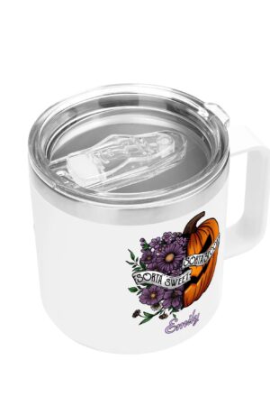 Personalized 14oz Stainless Steel Coffee Mug Coffee Cup with Lid and Handle