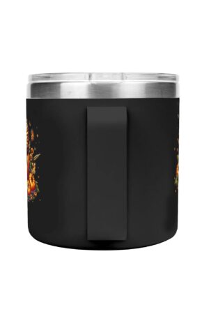 Personalized 14oz Stainless Steel Coffee Mug Coffee Cup with Lid and Handle