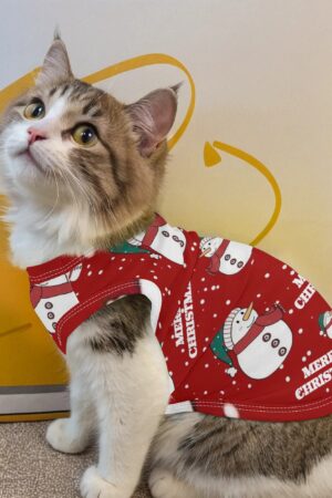 Animal Print Pet Shirt Clothing for Small Medium Dogs Cats