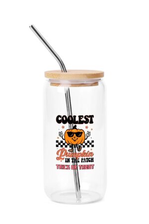 Transparent Bamboo Covered Cup 16oz Glass Cups Furniture with Straw