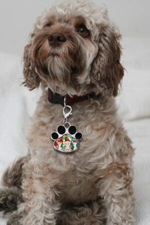 Decor Cat Dog Paw Jewelry Pet Collar Pendants