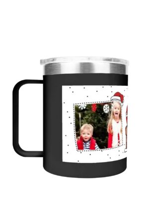 Custom 12oz Stainless Steel Coffee Mug Coffee Cup with Lid and Handle