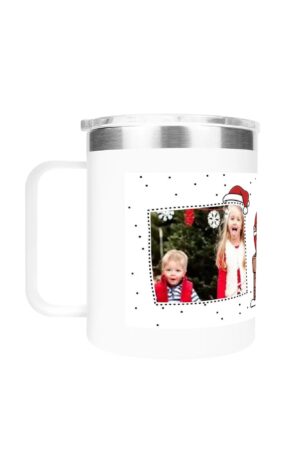 Custom 12oz Stainless Steel Coffee Mug Coffee Cup with Lid and Handle