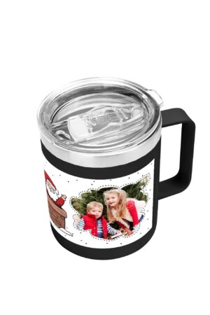 Custom 12oz Stainless Steel Coffee Mug Coffee Cup with Lid and Handle
