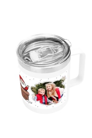 Custom 12oz Stainless Steel Coffee Mug Coffee Cup with Lid and Handle