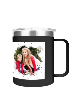 Custom 12oz Stainless Steel Coffee Mug Coffee Cup with Lid and Handle