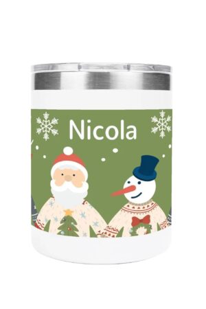 Custom 12oz Stainless Steel Coffee Mug Coffee Cup with Lid and Handle