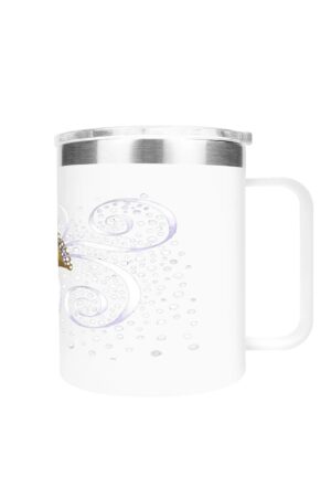 Custom 12oz Stainless Steel Coffee Mug Coffee Cup with Lid and Handle