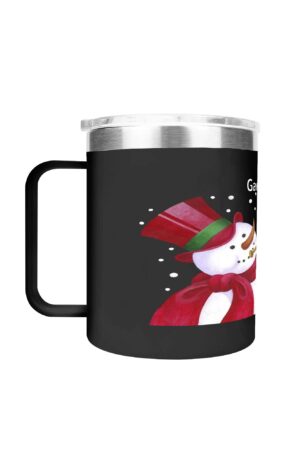 Custom 12oz Stainless Steel Coffee Mug Coffee Cup with Lid and Handle