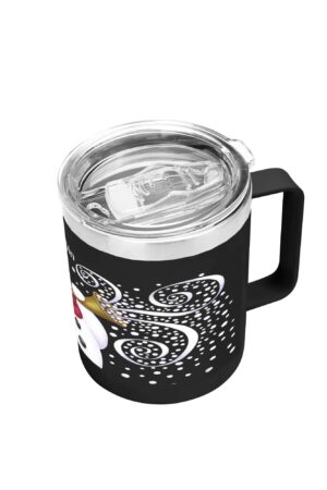 Custom 12oz Stainless Steel Coffee Mug Coffee Cup with Lid and Handle