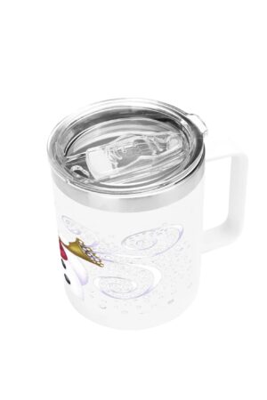Custom 12oz Stainless Steel Coffee Mug Coffee Cup with Lid and Handle