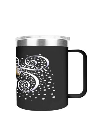 Custom 12oz Stainless Steel Coffee Mug Coffee Cup with Lid and Handle