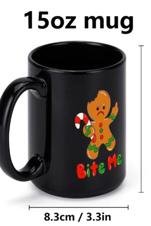 Black Ceramic Mug (15 oz)