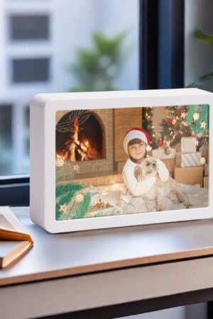 Rectangle LED Mirror Light - Personalized Photo Love Yourself Love Family