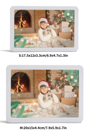 Rectangle LED Mirror Light - Personalized Photo Love Yourself Love Family