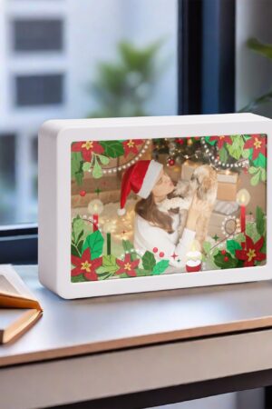 Rectangle LED Mirror Light - Personalized Photo Love Yourself Love Family