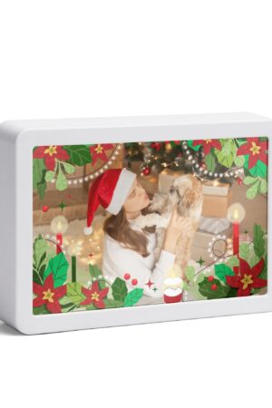 Rectangle LED Mirror Light - Personalized Photo Love Yourself Love Family