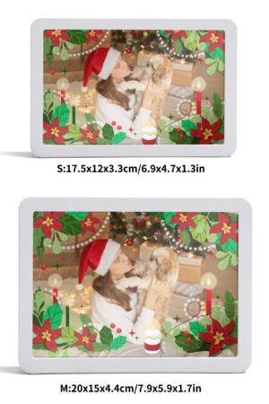 Rectangle LED Mirror Light - Personalized Photo Love Yourself Love Family