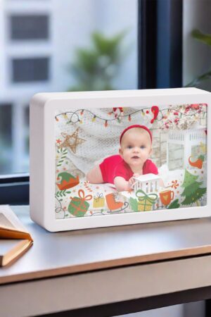 Rectangle LED Mirror Light - Personalized Photo Love Yourself Love Family