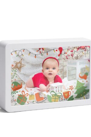 Rectangle LED Mirror Light - Personalized Photo Love Yourself Love Family