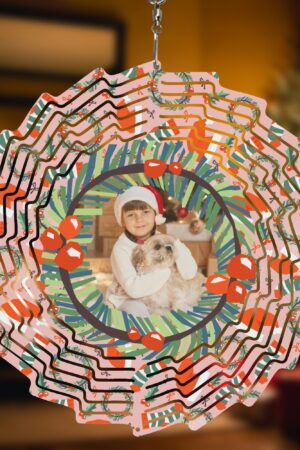 Flower Shape Hanging Wind Spinner for Garden Decor Wedding Party