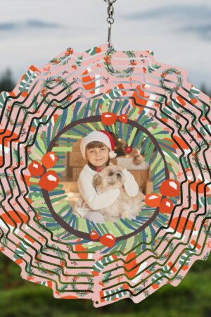 Flower Shape Hanging Wind Spinner for Garden Decor Wedding Party