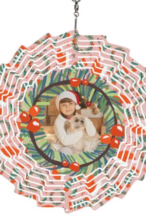 Flower Shape Hanging Wind Spinner for Garden Decor Wedding Party