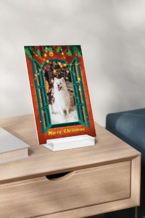 Personalised Name Acrylic Menu Holder Table Signs Stand with Base