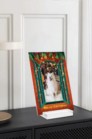 Personalised Name Acrylic Menu Holder Table Signs Stand with Base