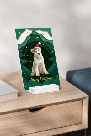 Personalised Name Acrylic Menu Holder Table Signs Stand with Base