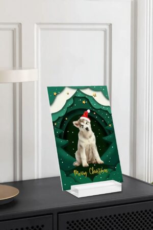 Personalised Name Acrylic Menu Holder Table Signs Stand with Base